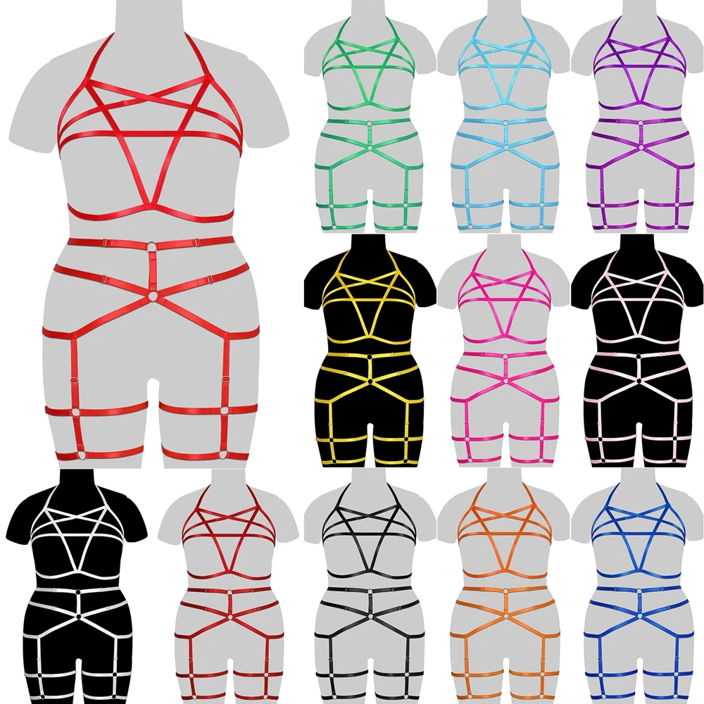 

Комплект с подвязками с вырезами, подвязками и ремнями, костюм, бюстгальтер с ремнями, сексуальное эротическое тело, женский пояс