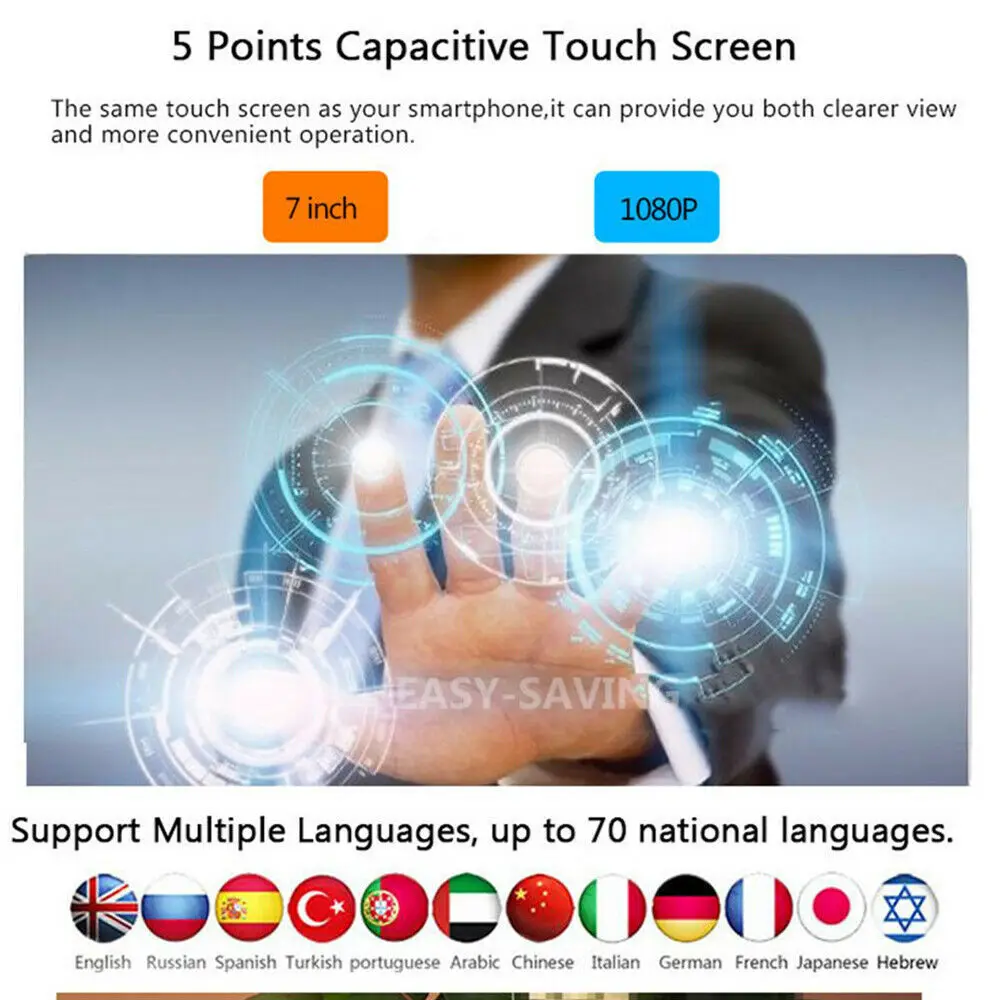 Автомагнитола 1din с выдвижным экраном 7 дюймов GPS-навигацией DVD стереоплеером 1 din