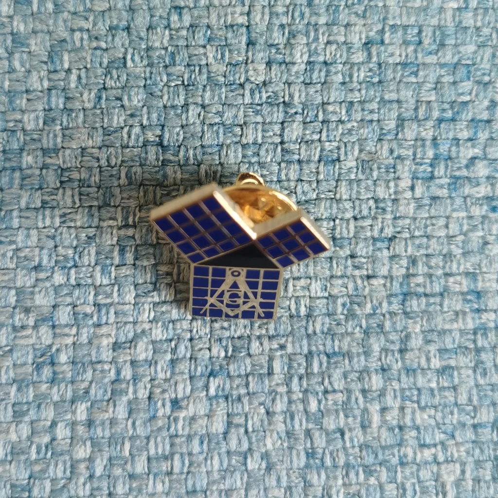 1 шт. масонская теорема о Пифагоре с 47-й проблемой Euclid металлическая синяя булавка