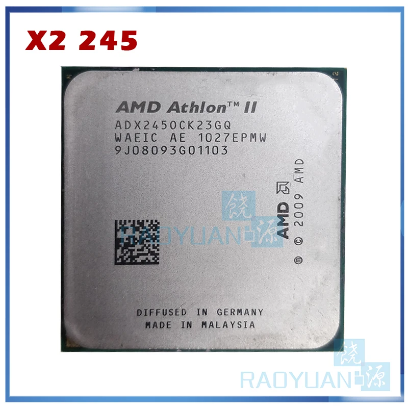 Двухъядерный процессор AMD Athlon X2 245 2 9 ГГц adx245qui23gq adx245qui23gm разъем AM3 938pin|athlon x2|cpu