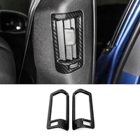 for volvo xc60 2018 2019 car rear b pillar air outlet panel decoration cover trim abs carbon fibre interior accessories styling