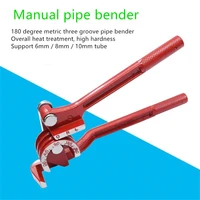 three in one manual pipe bender 180 degree metric air conditioning copper pipe oil pipe manual pipe bender 6mm 8mm 10mm