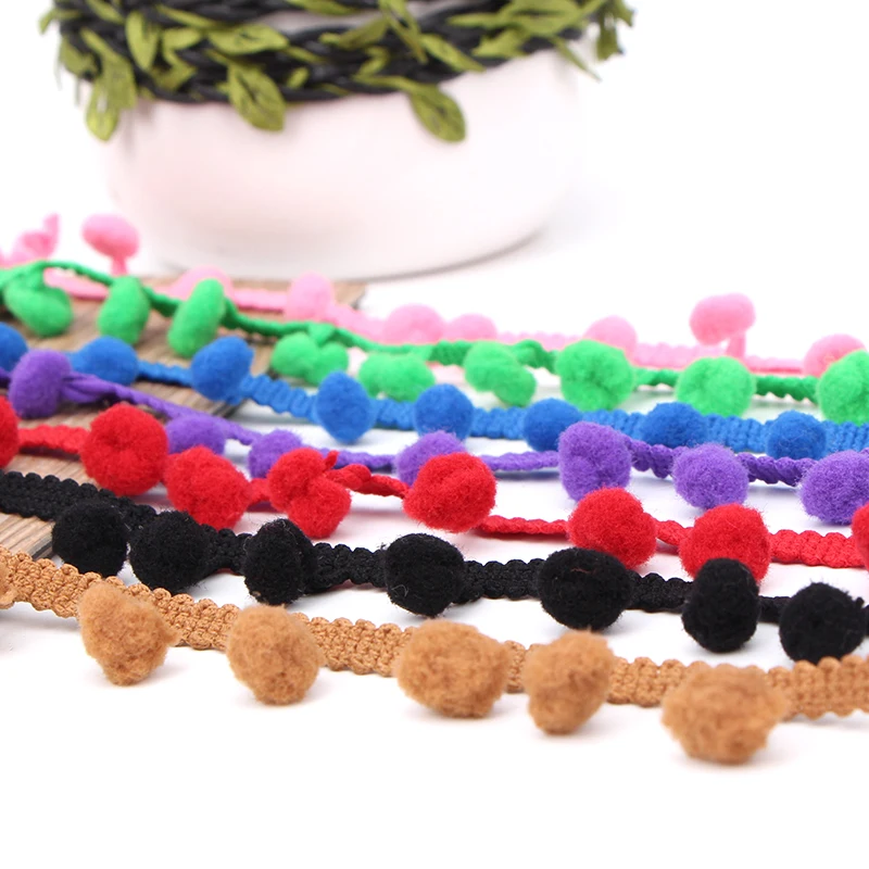 1 м новейшие бархатные шарики кружевная ткань занавеска украшение отделка лента