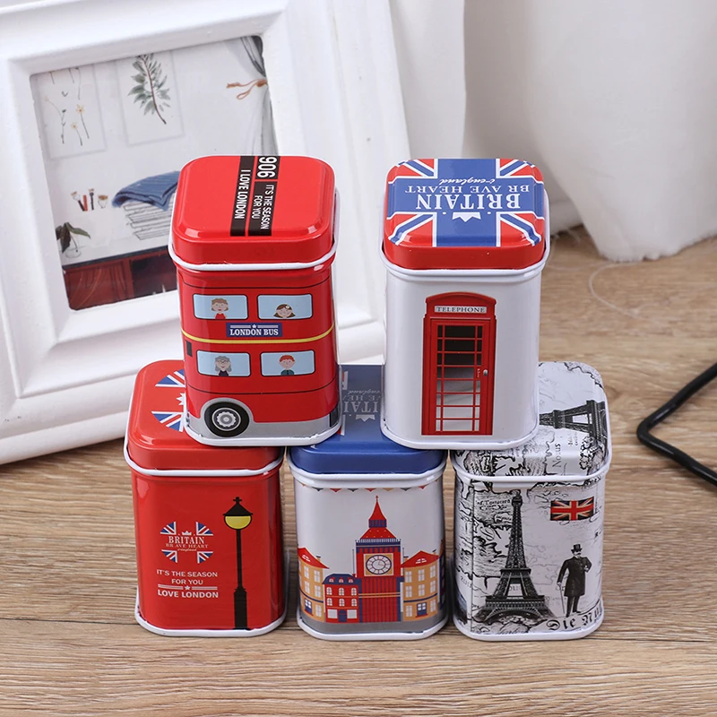 1 шт. винтажная Красивая цветная Сакура Цветочная пасторальная железная коробка