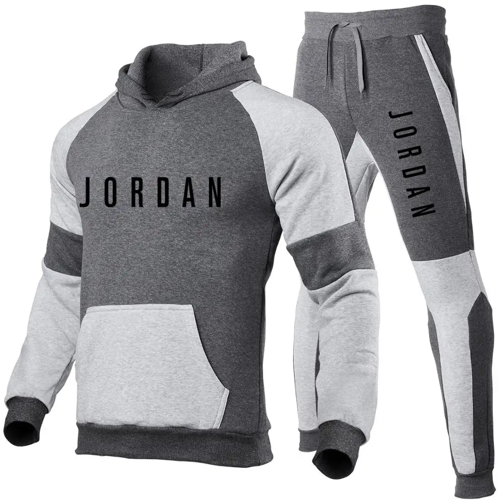 

Men's Suit Casual Sports Hoodie Sports Casual Pants Autumn And Winter Warm Sportswear 2-Piece Set Men's Hoodie Sweatshirt Men