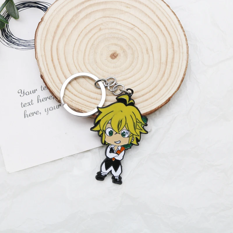 Брелок для ключей Семь смертных грехов мультяшный аниме Nanatsu no Taizai Meliodas подвеска