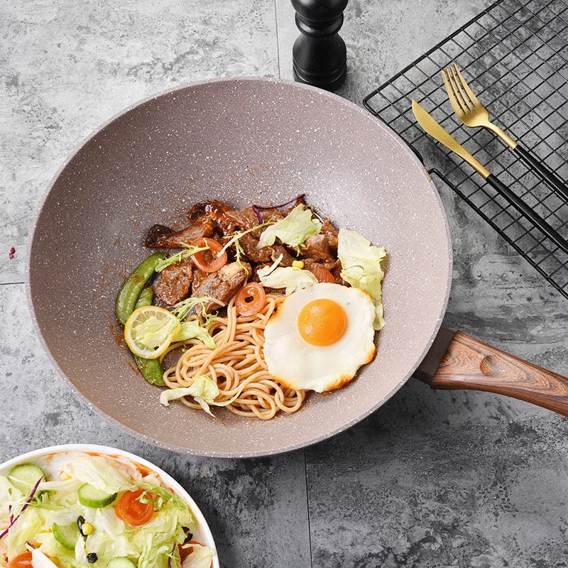 Kitchen Non Stick Frying Pan Saucepan Gas Cooker Induction Steak Cooking Pot Egg Breakfast Panelas Cookware BC50JG | Дом и сад
