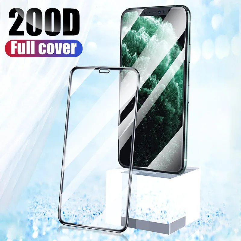 Moopok 200D защита экрана закаленное стекло для iPhone 11 Pro Max 11Pro полное покрытие краев стекло для iPhone X XR XS Max стеклянная пленка