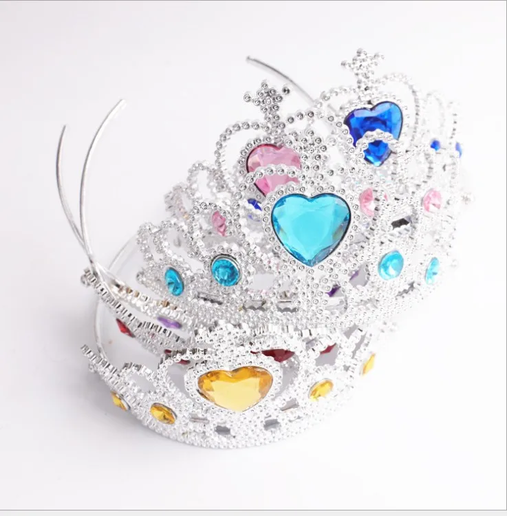 Принцесса косплей пластиковая Корона Тиара для девочек аксессуары волос