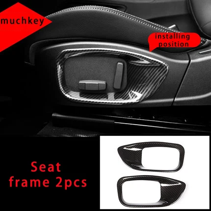

For Jaguar XF XFL carbon fiber Seat frame molding trim 2pcs