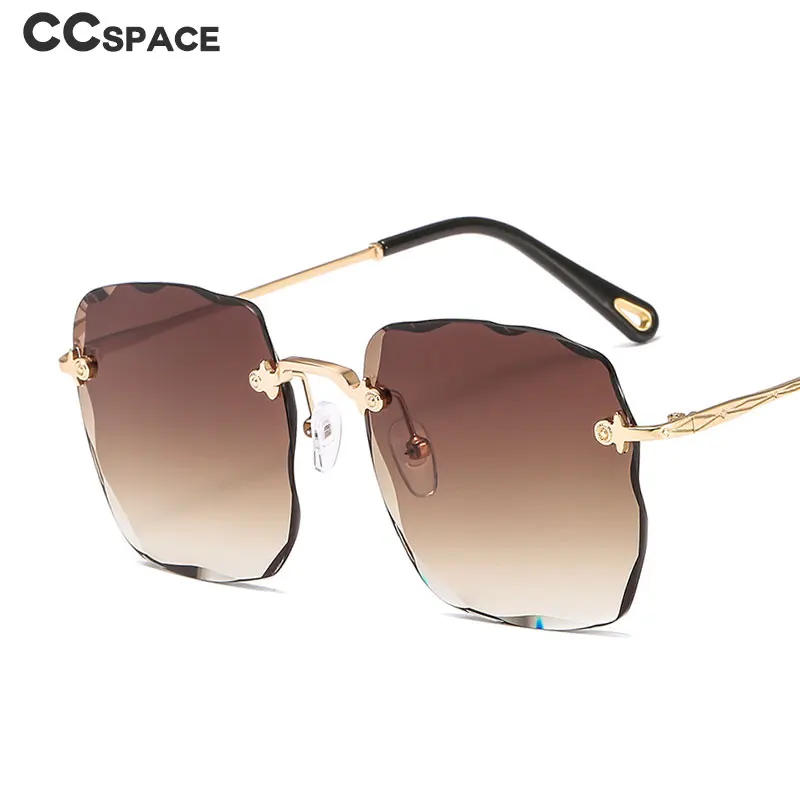 46188 безрамные обрезные Квадратные Солнцезащитные очки для мужчин и женщин модные