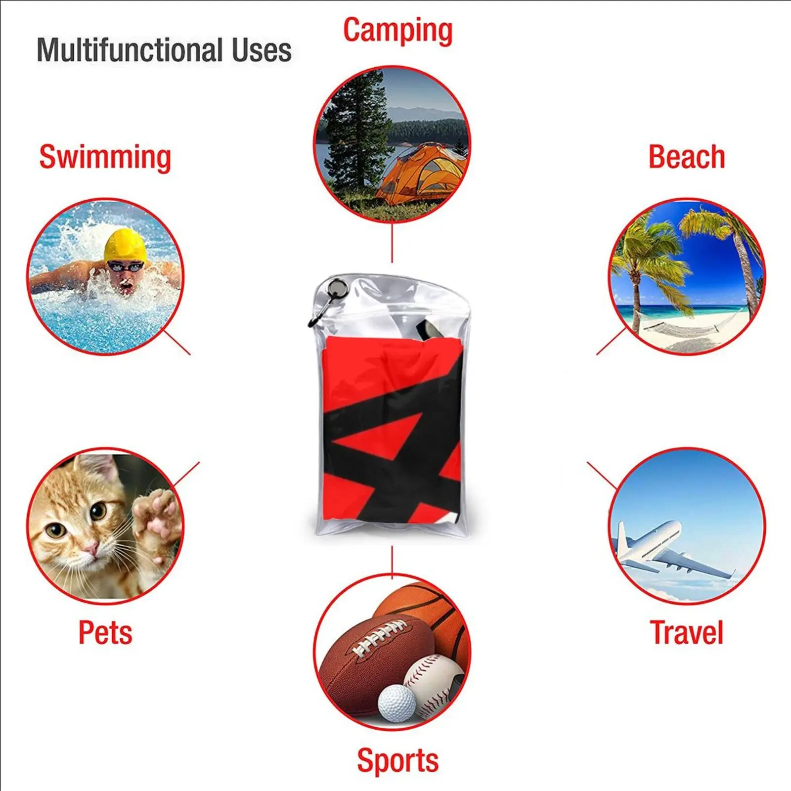 Быстросохнущее полотенце Frankenstrat Спортивная портативная ванночка для спортзала