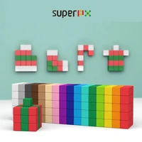 magnetic designer colorful cube children diy model educational math building blocks kids toys birthday gifts