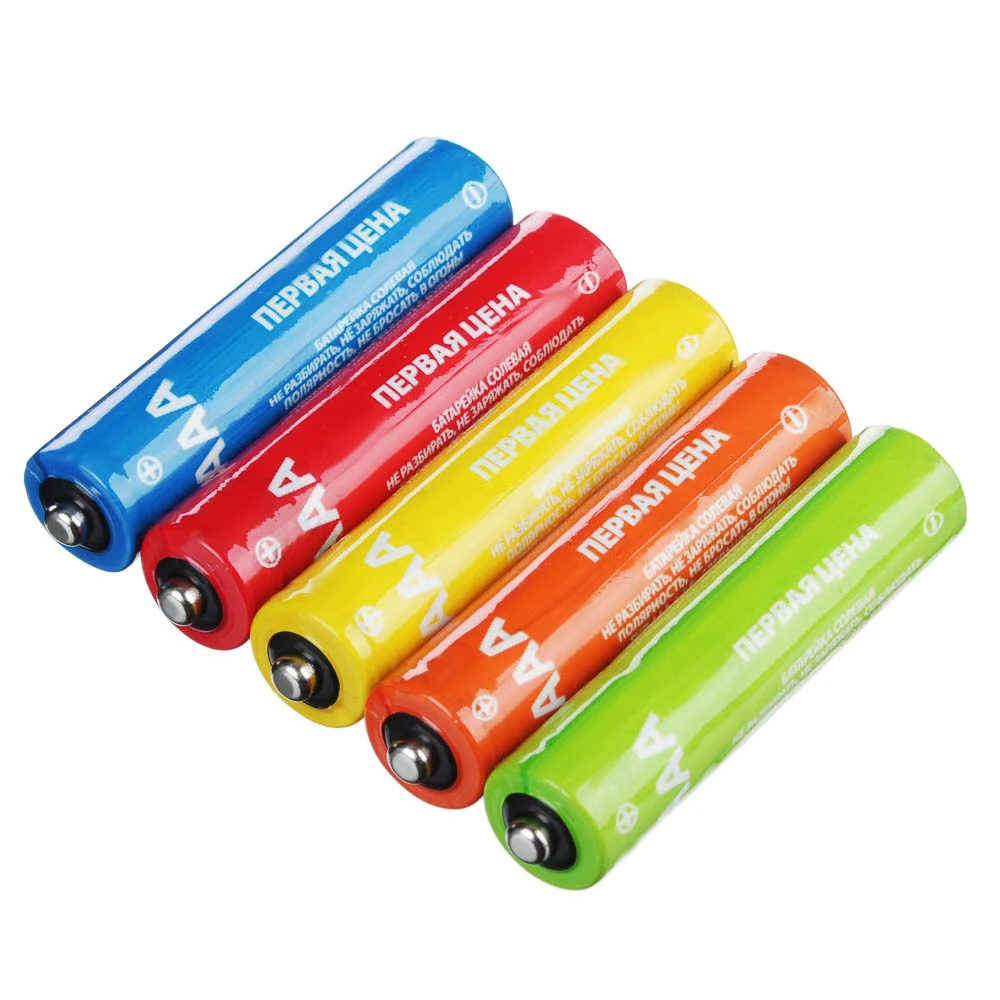 Батарейки Первая цена 4 шт &quotSuper heavy duty&quot солевые тип ААА (R03) плёнка|Батарейки| |