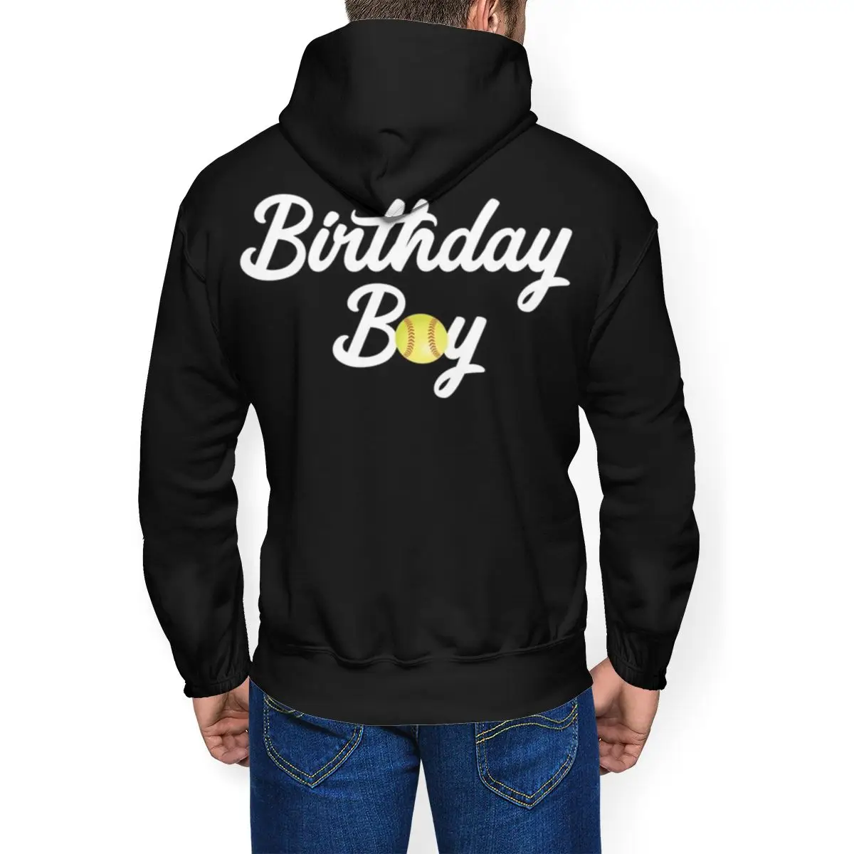 Софтбол Толстовка день рождения Мальчик Бейсбол подарок Тема Вечеринка СОФТБОЛ