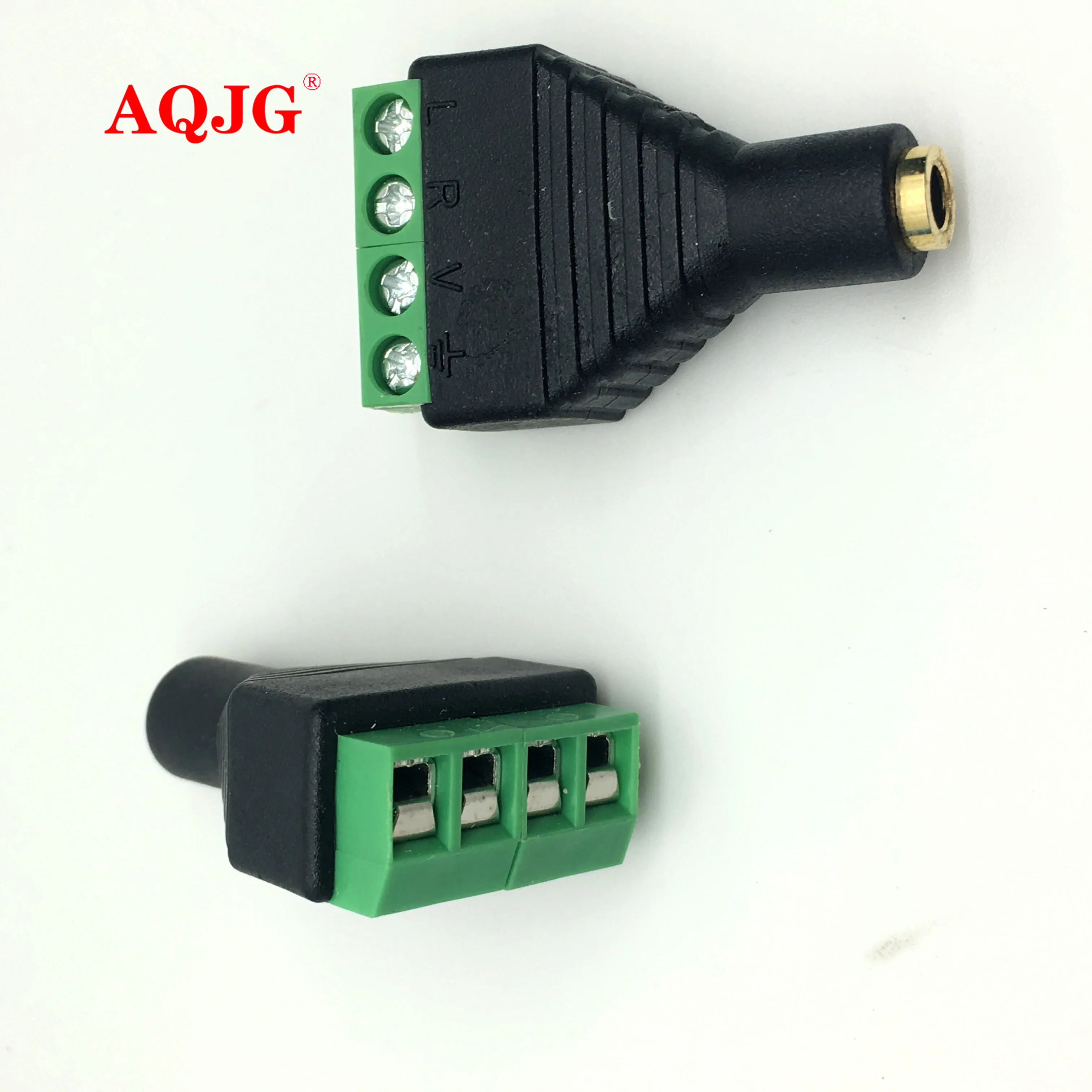 4 полюса 3 5 мм штекер гнездовой разъем на штифта винт AV балун терминал Аудио Видео