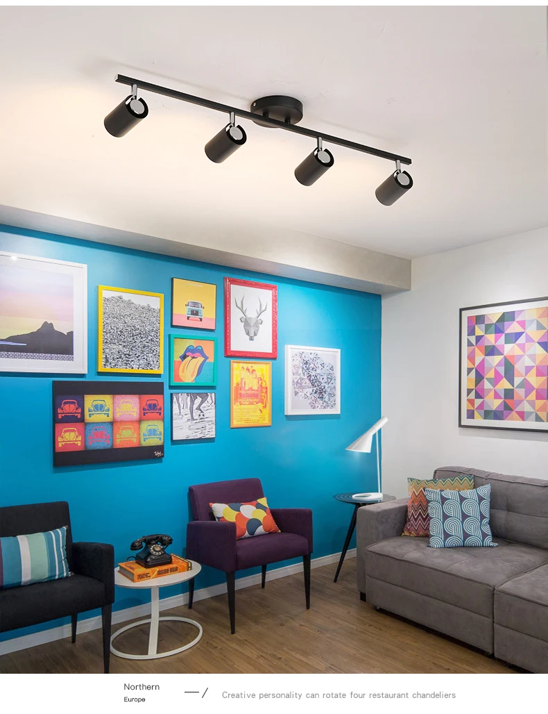 Магазин одежды Освещение складные регулируемые по высоте потолочные прожекторы