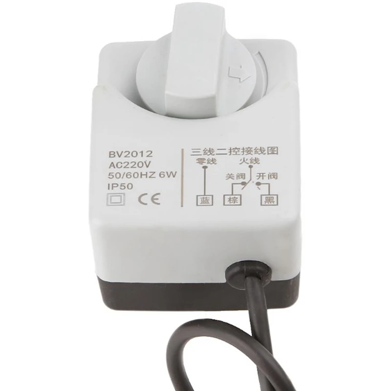 

Ac220V Dn25 2 Way 3 Wires Motorized Ball Valve Electric Actuator With Manual Switch