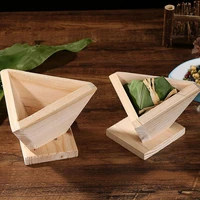 diy delicious zongzi wooden dumpling mould traditional rice pudding baking molds chocolate mousse cake molds kitchen accessories