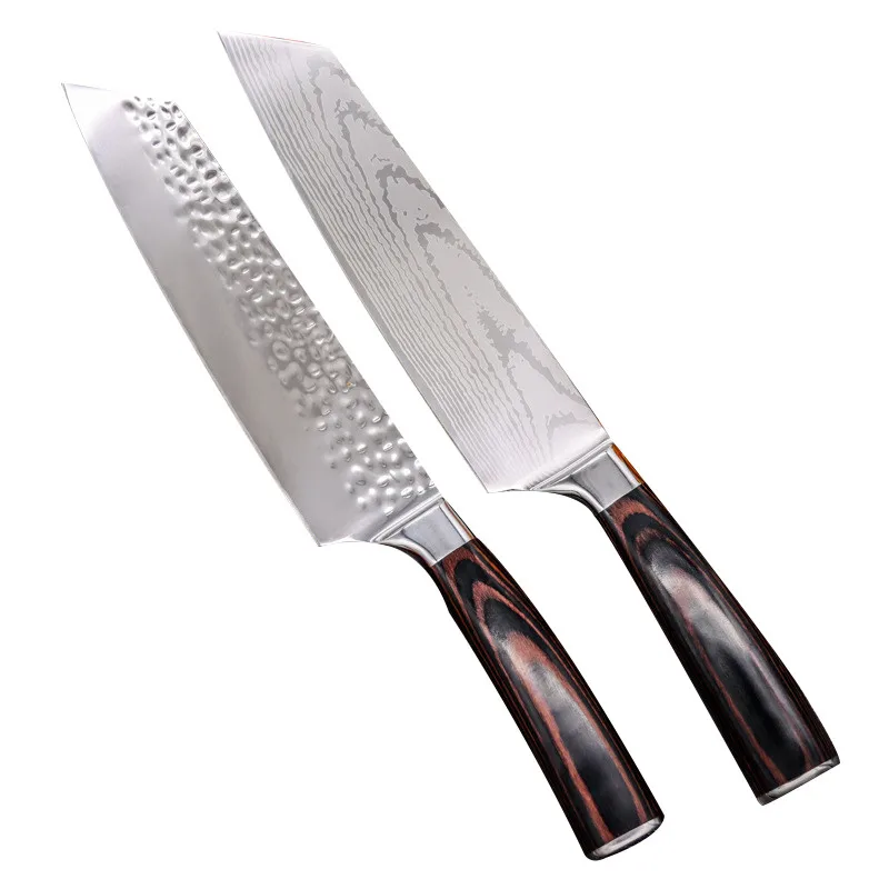 

Gyuto Kitchen Knife Meat Cleaver Japanese Chef's Cooking Knife 7Cr17Mov Stainless Steel Slicing Chef Knives Color Wood Handle