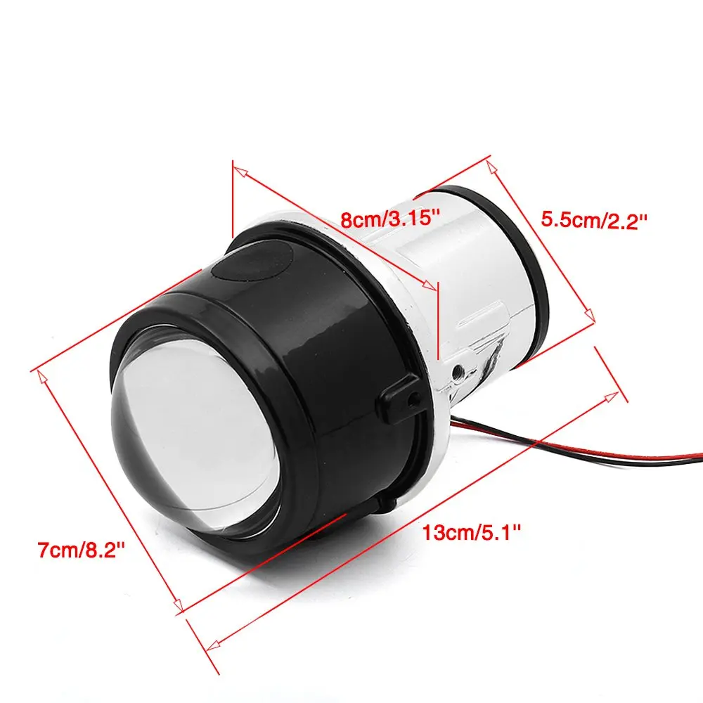 2.5'' Bi-Xenon H11 Fog Light Projector Lens for Toyota Camry Corolla / Lexus RX350 Citroen C4 C5 HID Hi/Lo Beam Lamp Bulb |