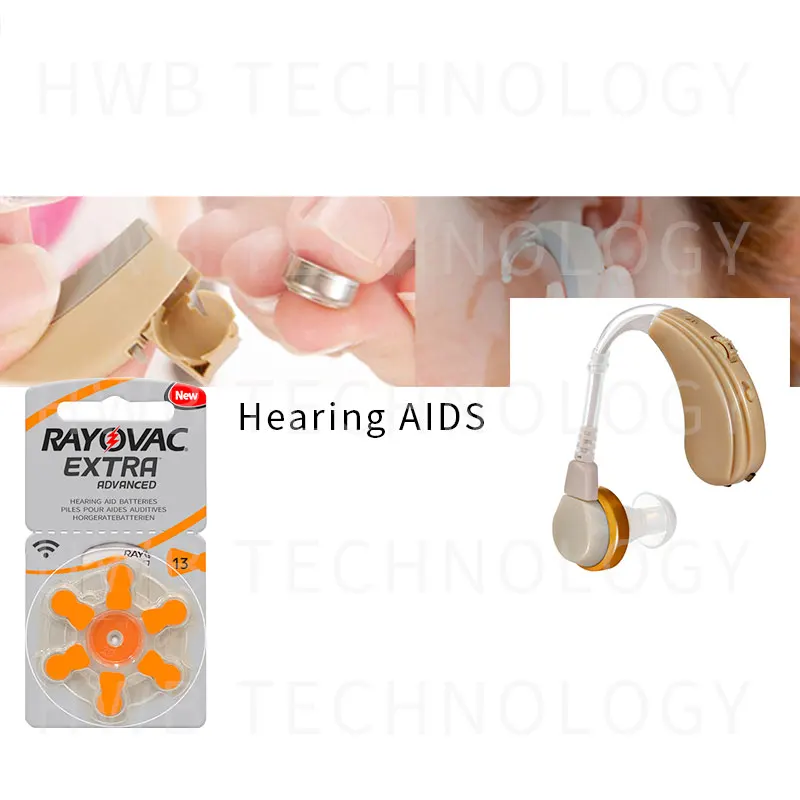 Оригинальные батареи слухового аппарата высокой производительности 30 шт./лот