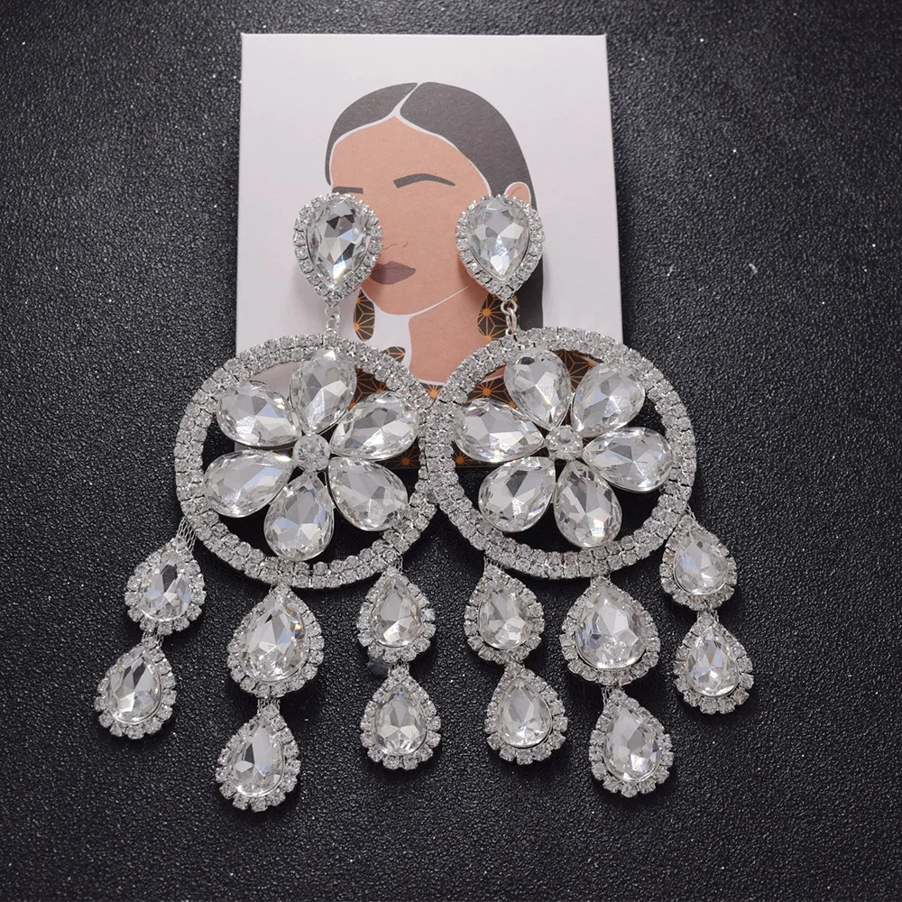 Серьги-кисточки CUIER в форме капли воды оранжевые 5 1 дюйма свадебные женские