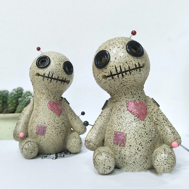 

Voodoo Doll Incense Burner Incense Cone Sticker Holder Fragrance Aromatherapy Ornament Resin Smoke Censer Home Office Decoration