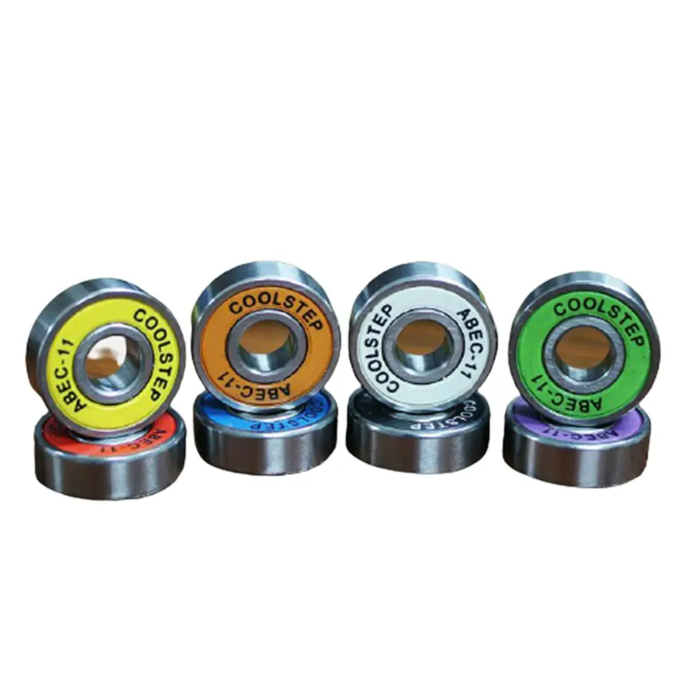 

Skateboard Bearings 8PCS High Speed Carbon Steel Bearings High Performance Roller Skate Scooter Skateboard Wheel Tools