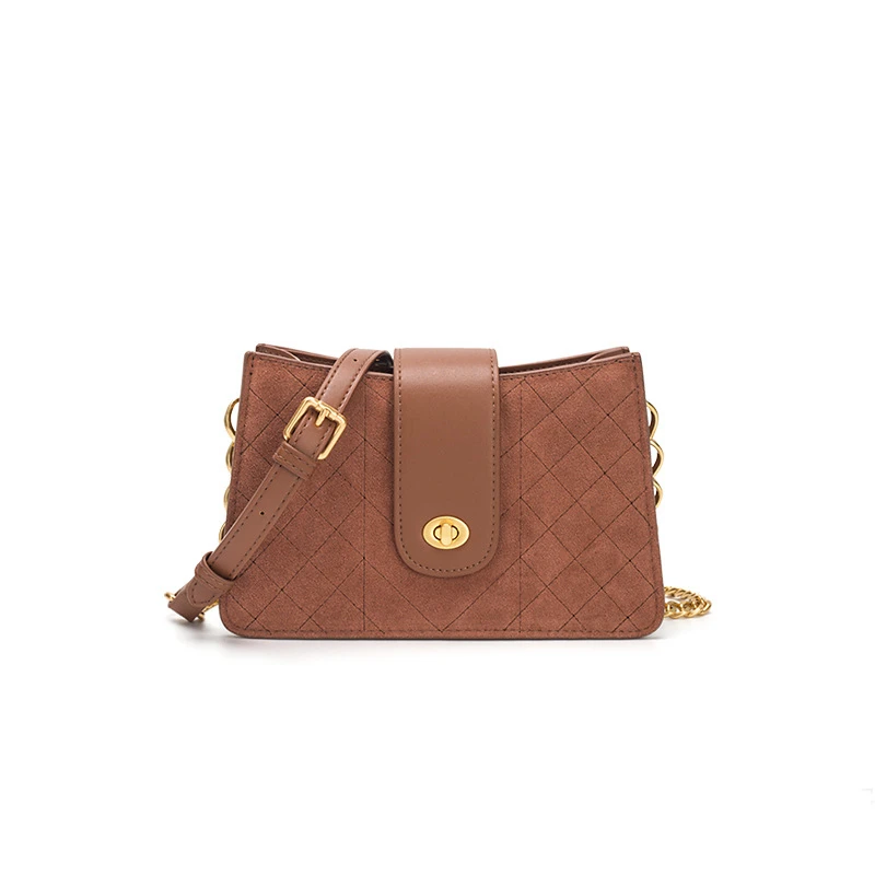 2019 модная маленькая настоящая цепочка посылка сумка-мессенджер матовая кожа