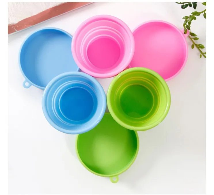 Portable Silicone Retractable Folding Cup Telescopic Collapsible Easy Carry Folder Water Travel Camp Bottles | Дом и сад