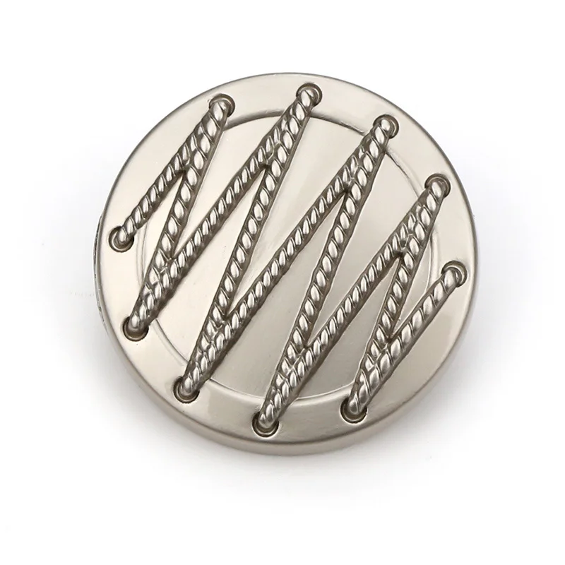 6 шт Ретро золотые серебряные металлические пуговицы с хвостовиком неправильной