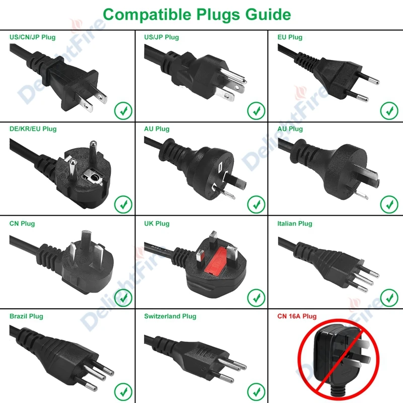 

500pcs 16A 250V EU Adapter Universal Plug EU Socket AU US UK CN To EU Wall Socket AC High Quality Travel Adapter