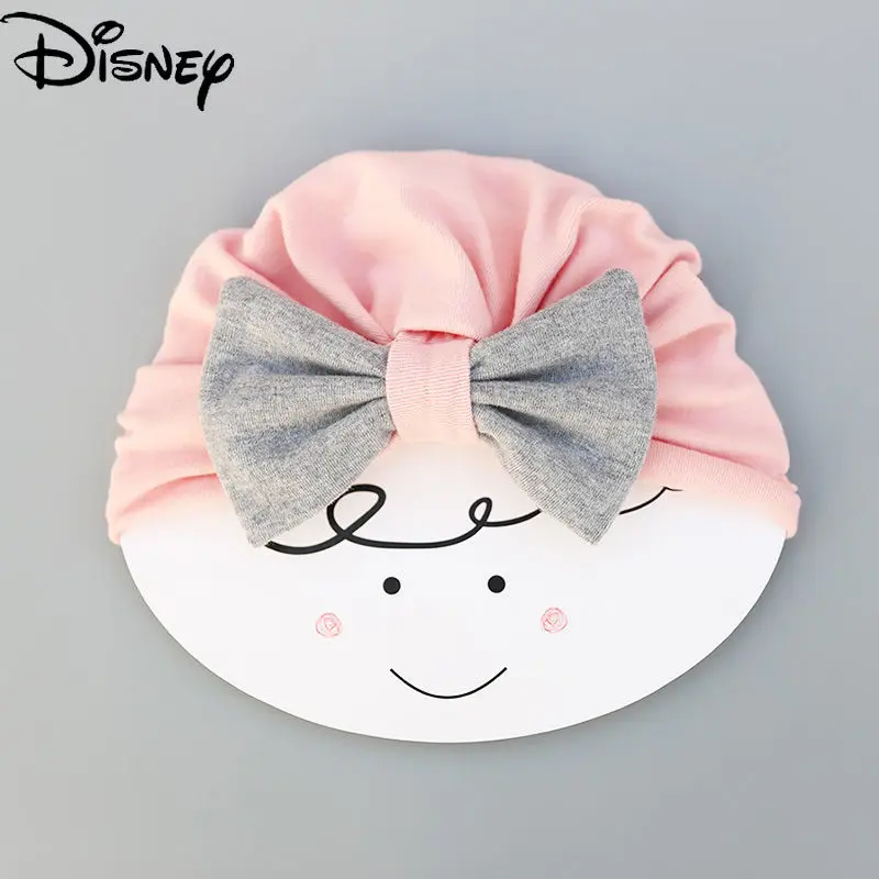 

Disney Cartoon Cute Creative Personality Autumn and Winter Cotton Bow Princess Newborn Hat