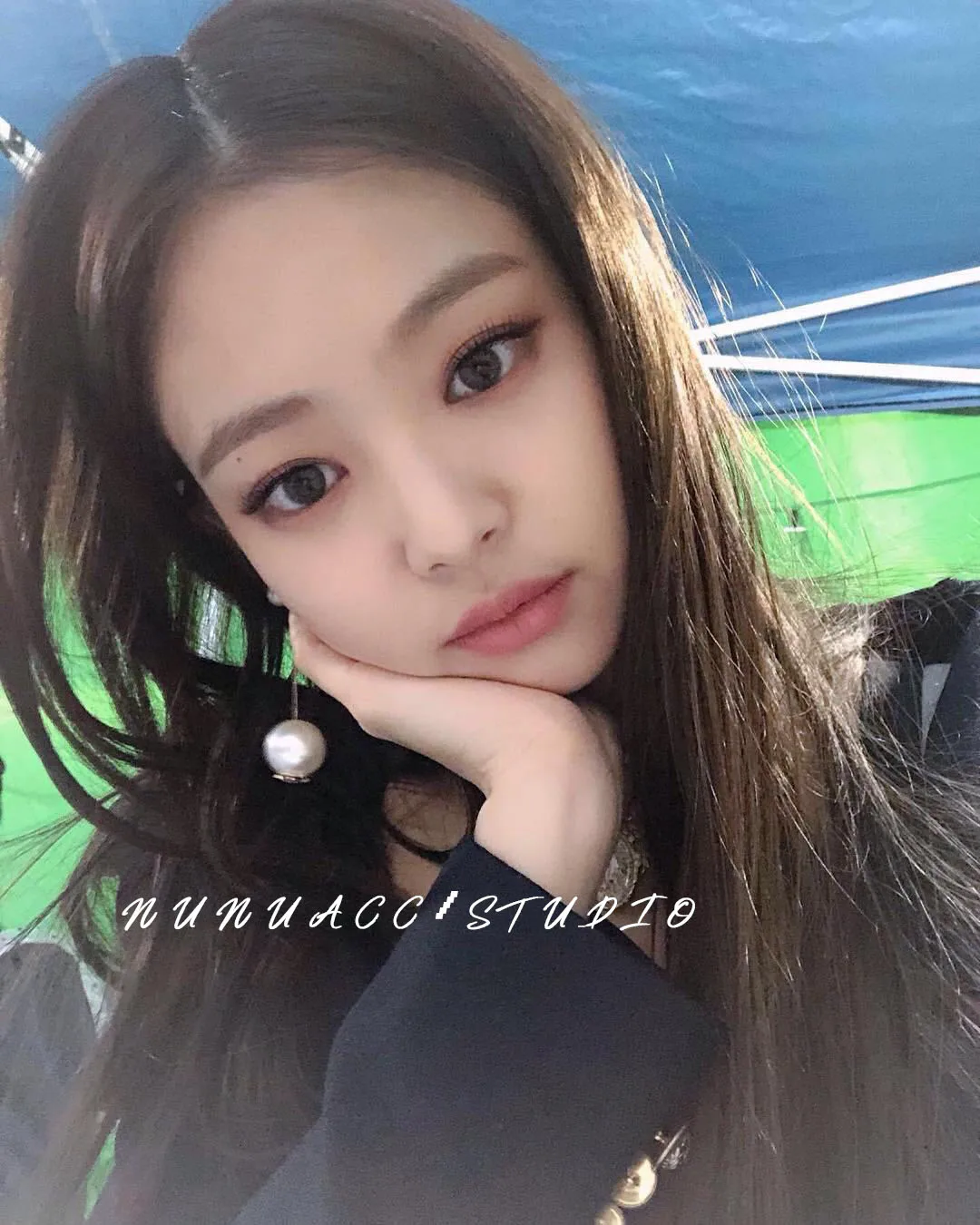 Kpop BLACKPINK JENNIE same корейский элегантный темперамент Длинная кисточка, цепочка жемчужные серьги для женщин Девушка Танцевальная вечеринка ювелирные изделия