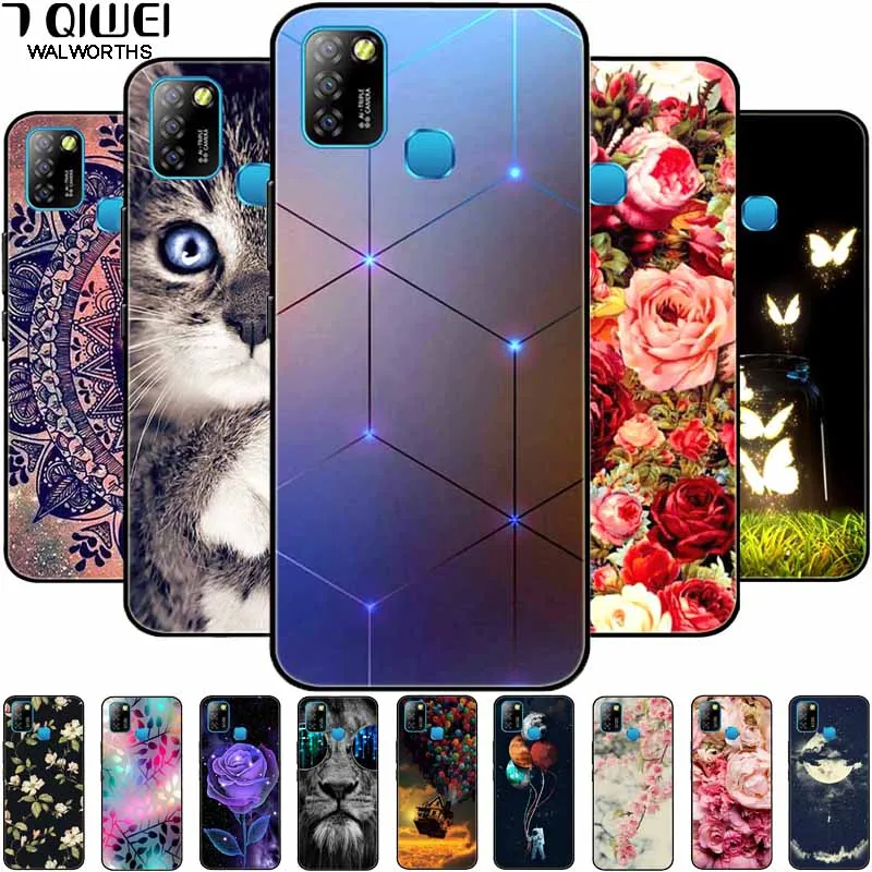 for infinix hot 10 lite case phone cover silicone soft tpu cases for infinix smart 5 funda x657b hot 10t 10s coque hot10t capa free global shipping