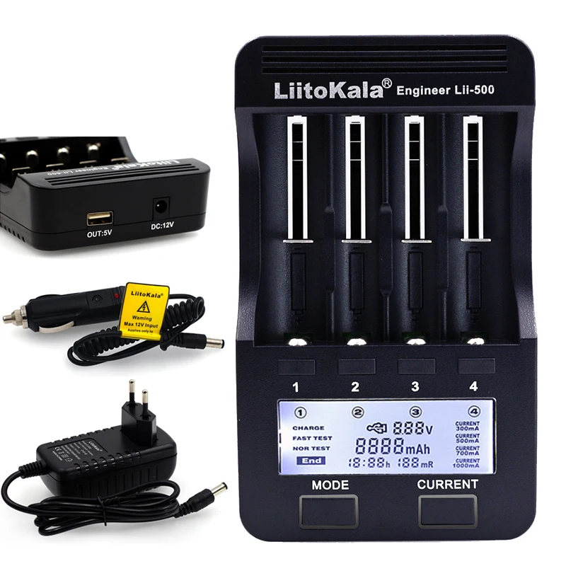 Liitokala lii300 Lii 500 3 7 в/4 2 в 18650 26650 16340 цилиндрические литиевые батареи такие как