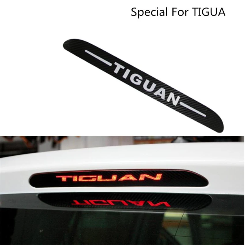 Украшение из углеродного волокна, наклейка для Volkswagen Tiguan 2010 2011 2012, крышка тормозных огней для VW Tiguan 2013