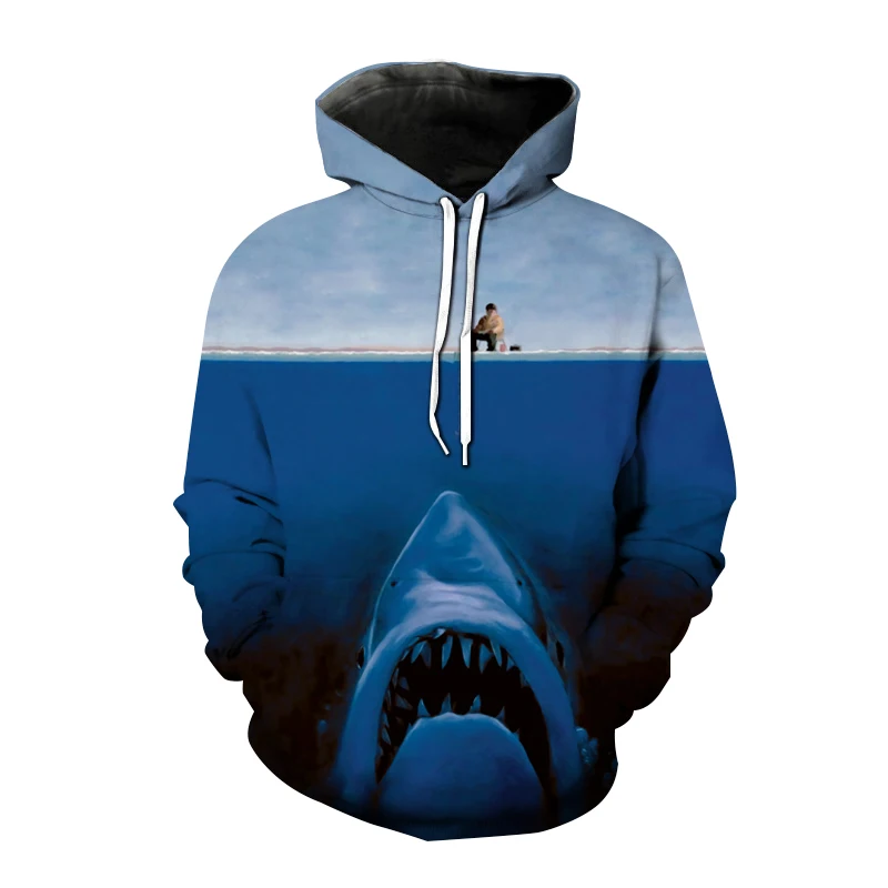 

Ocean Shark Fish Hunting 3D Printed Hoodies Men Women's Sweatshirts Autumn Winter Streetwear Fashion Harajuku Oversized Pullover