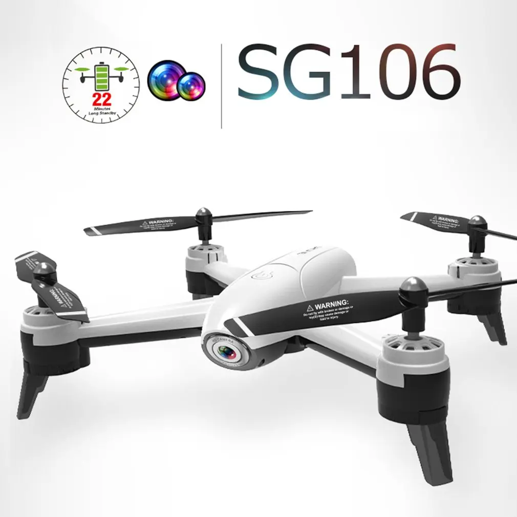 Двойная камера SG106 Дрон 720P HD 2 4G FPV WiFi широкоугольная гравитационное зондирование