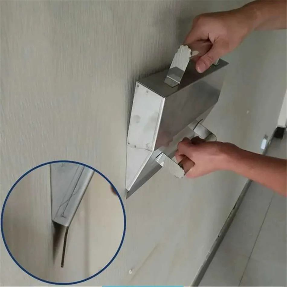 Metal Concrete Trowel Set Stainless Steel Wall Plastering Tools Bricklayer Trowel with Protective Cover Construction Masons Tool