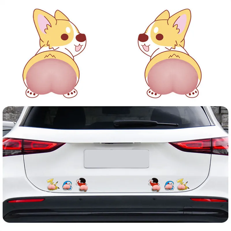 

guard anti chafing Car door protector anti-scratch cute butt cartoon anti-collision strip body decoration Bumper lip protection