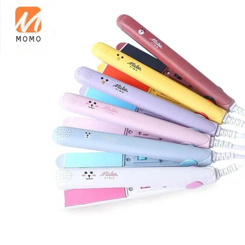 

Hair Styling Iron Mini Pull Straight Hair Curls Dual-Purpose Electric Hair Straightener Portable Mini Bangs Fluffy Men's