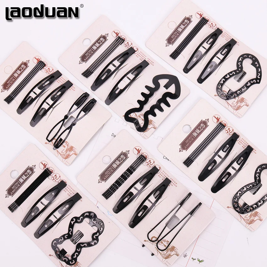 Детские заколки для волос девочек милые в форме сердца рыбьей кости