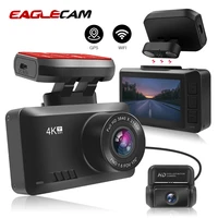 2020 new wifi gps ultra hd real 4k 38402160p dual lens car driving recorder dvr camera gesture photo sony imx 335