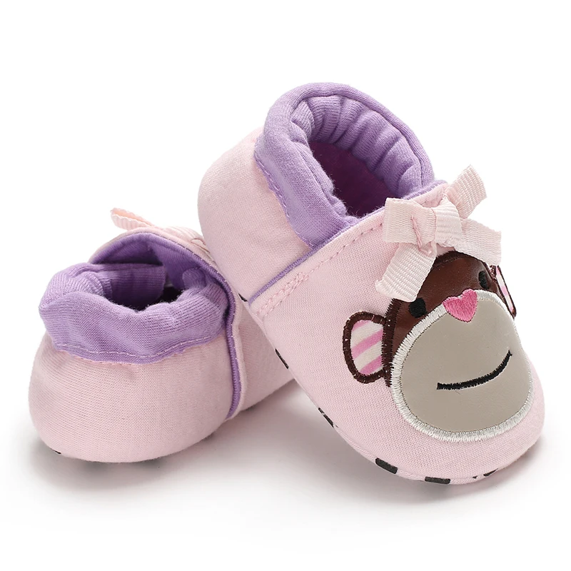 Зимняя Теплая Обувь для новорожденных Модная мягкая хлопковая От 0 до 2 лет с