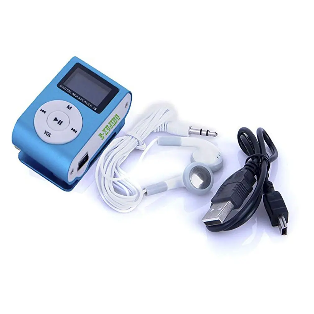 

Metal Clip Digital Mini MP3 Player With 1.8 Inch LCD Screen Support TF Card USB 2.0 With 3.5mm Headphone
