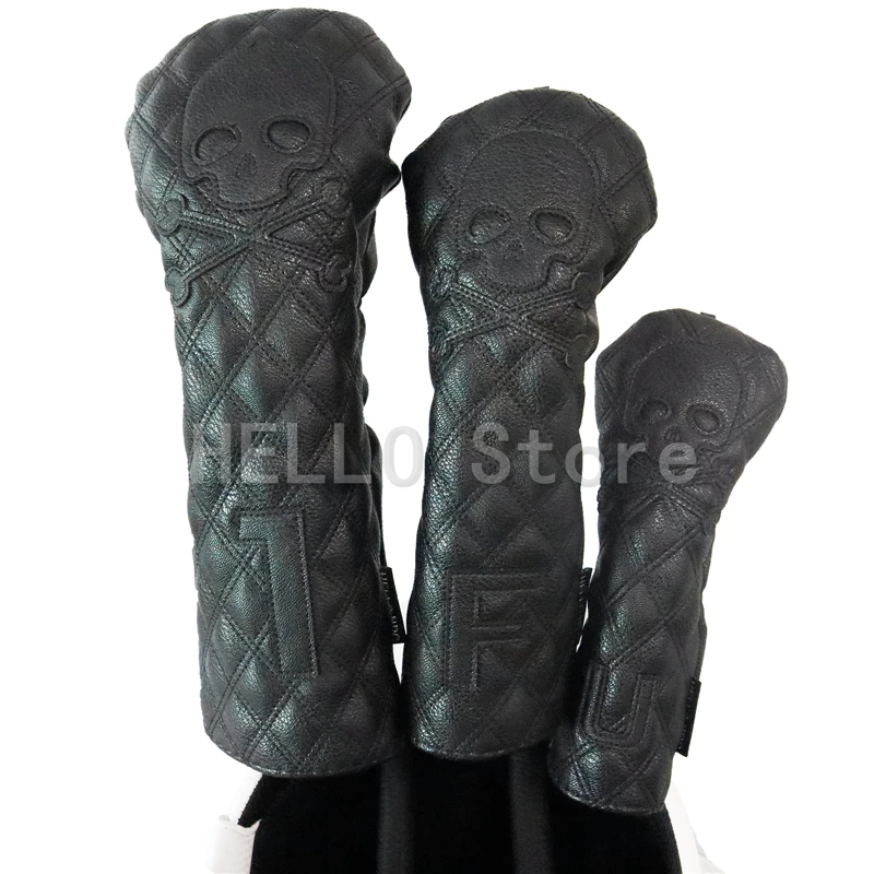 Golf Headcover Driver Fairway Hybird Wood Head Cover  Set High Quality PU leather