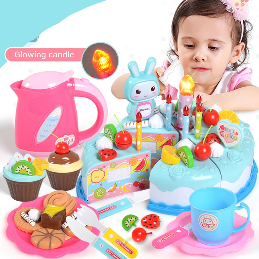 62 шт./компл. для лазерной резки дня рождения вечерние игрушечный набор Торт