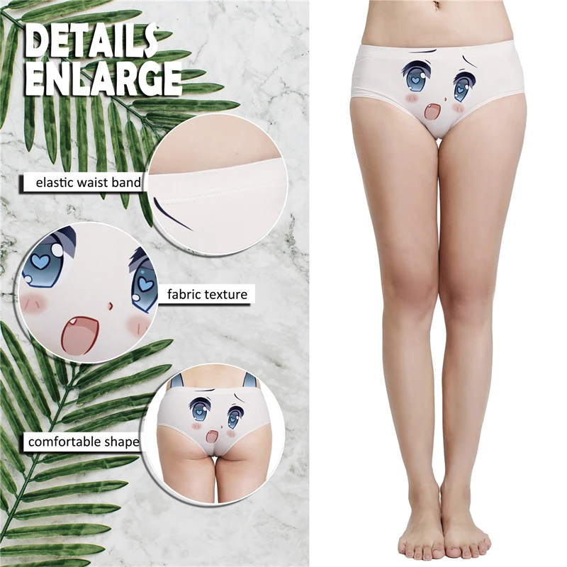 Трусы женские шелковые эластичные с принтом в виде кошки | Женская одежда